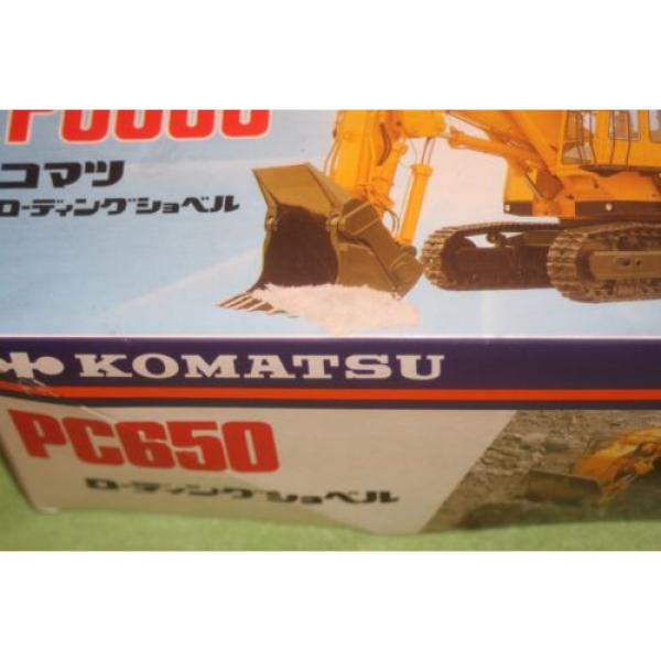 Komatsu Reunion  PC650  1/50 - Shinsei loading shovel excavator  made in japan   NOS #2 image