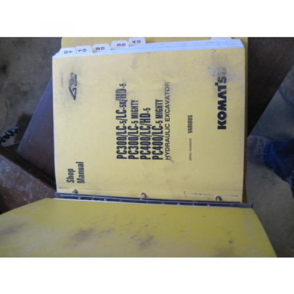 OEM Bulgaria  KOMATSU PC300/LC-5 PC400/LC-5 Excavator SERVICE SHOP REPAIR Manual Book #3 image
