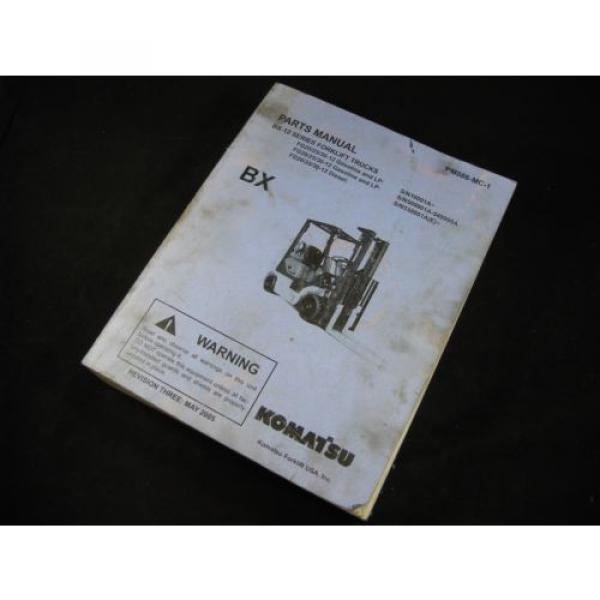 Komatsu Suriname  Forklift BX-12 Series Parts Manual Book Catalog Lift Truck BX 12 OEM #2 image