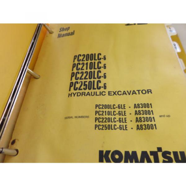 Komatsu Reunion  PC200LC-6 PC210LC-6 PC220LC-6 PC250LC-6 Excavator Service Shop Manual #6 image