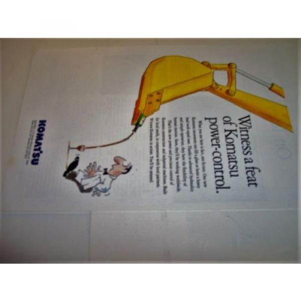 1994 Liechtenstein  Komatsu Construction Excavator Power Shovel Photo Print Magazine Ad #3 image