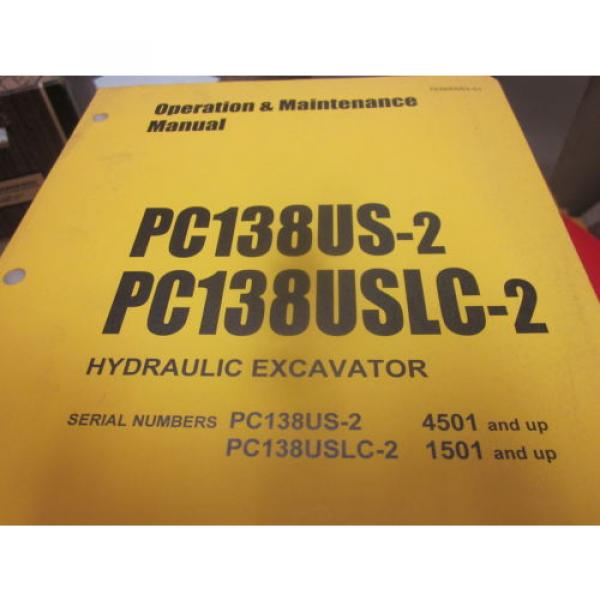 Komatsu Samoa Eastern  PC138US-2 PC138USLC-2 Hydraulic Excavator Operation &amp; Maintenance Manual #1 image