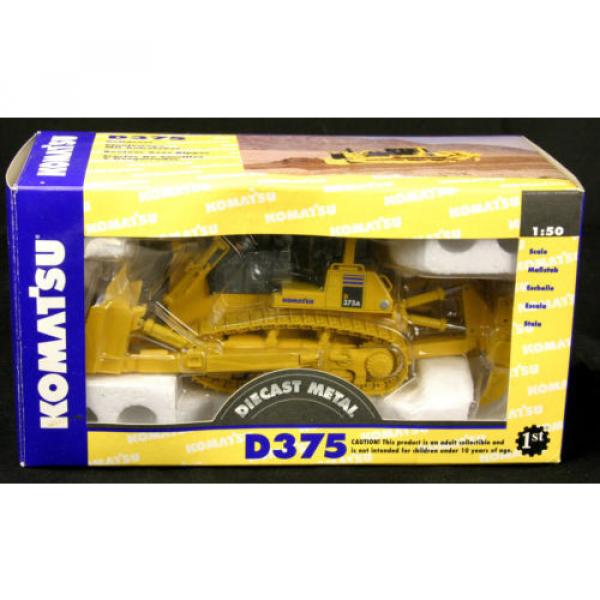 FIRST Luxembourg  GEAR Komatsu D375A Bulldozer Crawler w/ Ripper Tractor Collector Toy 1/50 #2 image