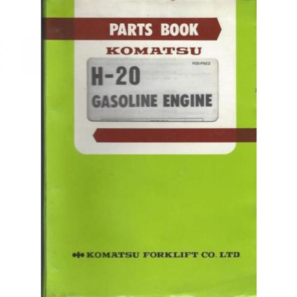 Komatsu Ecuador  H-20 Gasoline Engine Parts Book, H20-PNE3, 15 June 1982 #1 image