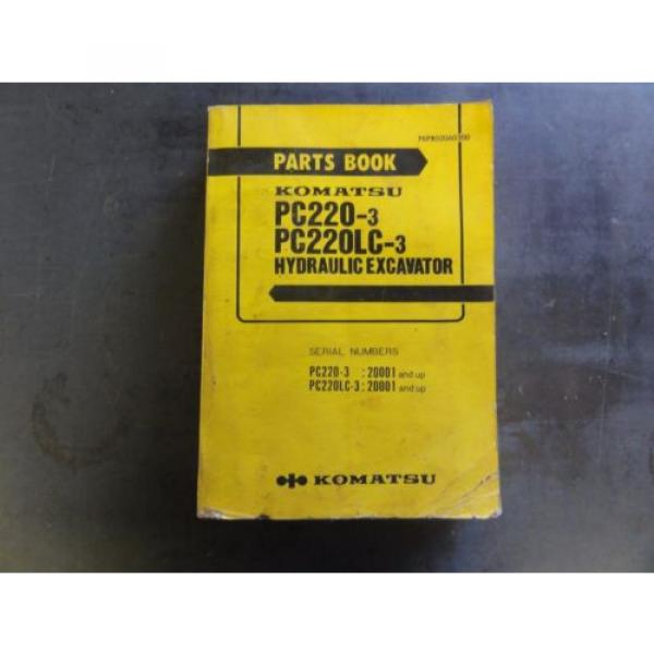 Komatsu Swaziland  PC220-3, PC220LC-3 Hydraulic Excavator Parts Book  PEPB02060300 #1 image