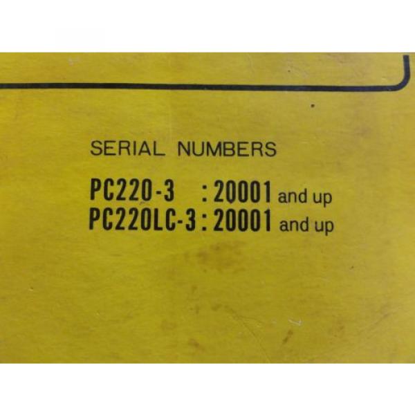 Komatsu Swaziland  PC220-3, PC220LC-3 Hydraulic Excavator Parts Book  PEPB02060300 #4 image