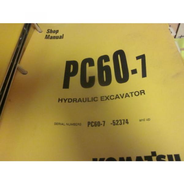 Komatsu Botswana  PC60-7 Hydraulic Excavator Repair Shop Manual #1 image