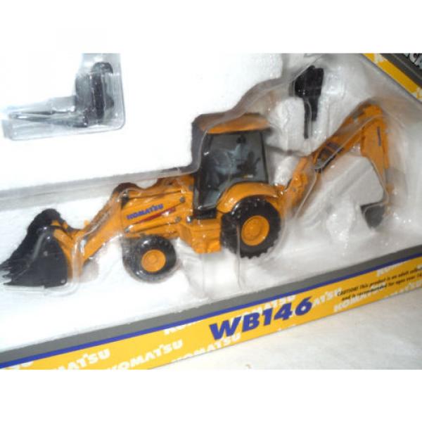 Komatsu Malta  WB146 Backhoe/Loader With Work Tools By First Gear 1/50th Scale #3 image