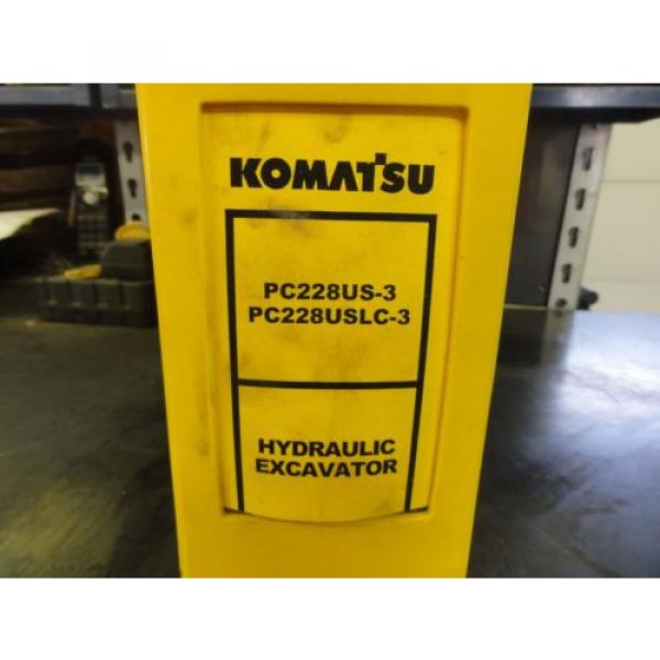 Komatsu Guinea  PC228US-3  PC228USLC-3 Hydraulic Excavator Shop Manual #4 image