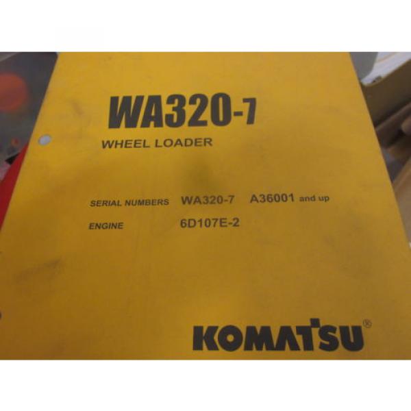 Komatsu Fiji  WA320-7 Wheel Loader Parts Book Manual s/n A36001 &amp; Up #1 image