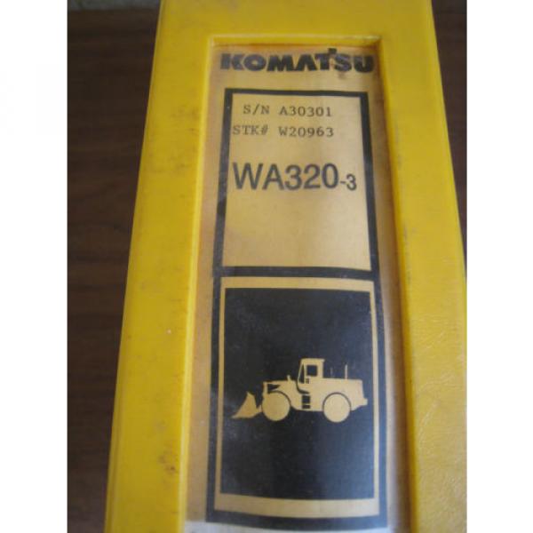 Komatsu Andorra  WA320-3 3LE Wheel Loader Tractor Parts Book Manual BEPBW19070 Used #2 image
