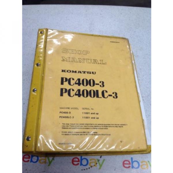 Komatsu Fiji  PC400-3, PC400LC-3 Shop Manual SEBM02080307 #1 image