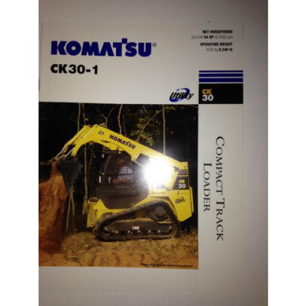 Komatsu Brazil  CK30-1 Compact Rubber Tracked Loader , Sales Brochure &amp; specifications. #1 image