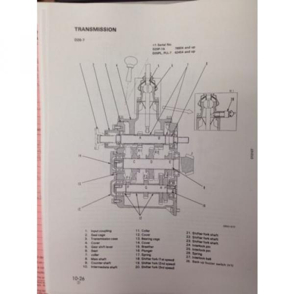 Komatsu Liechtenstein  D20P-7 D21A-7 D21PG-7A Dozer Shop Service Repair Manual SEBM001408 #4 image