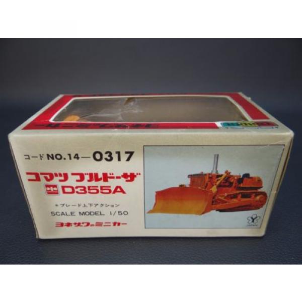 Komatsu Solomon Is  Yonezawa Toys Diapet D355A Bulldozer 1/50 - Made in Japan w/ Box #11 image