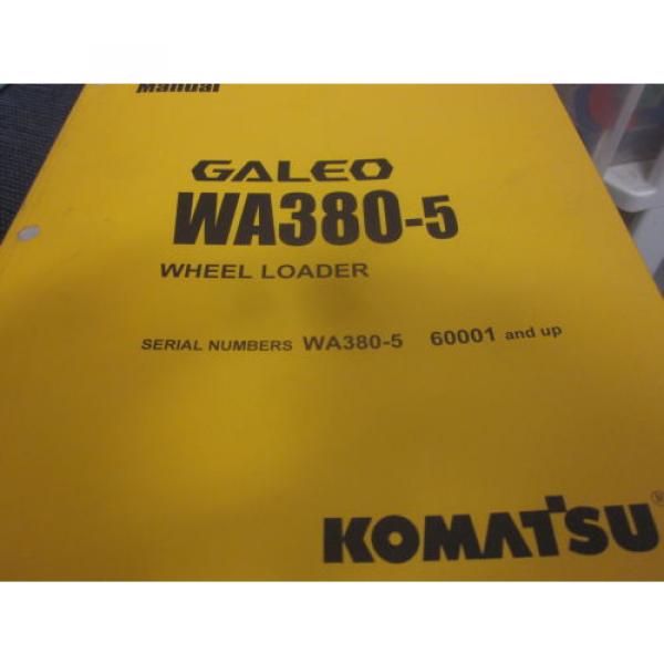 Komatsu Burma  WA380-5 Wheel Loader Operation &amp; Maintenance Manual Year 2004 #1 image