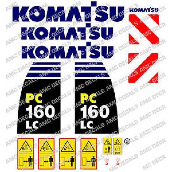 KOMATSU Mauritius  PC160LC -8 DIGGER DECAL STICKER SET #1 image