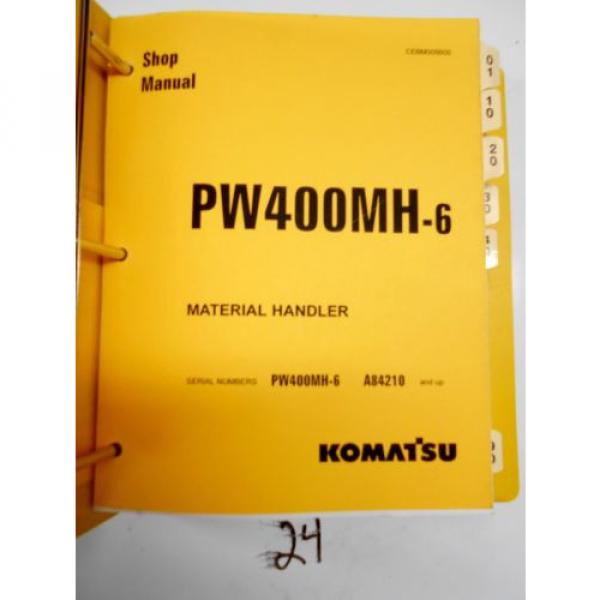 Komatsu Oman  PW400MH-6 Material Handler Shop Service Manual  Serial #&#039;s A84210-up #1 image