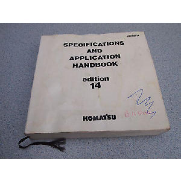 KOMATSU Denmark  Specification Application HANDBOOK Manual 14th EDITION 1992 #1 image