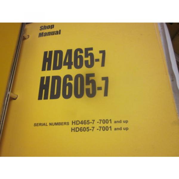 Komatsu Barbados  HD465-7 HD605-7 Dump Truck Repair Shop Manual #2 image