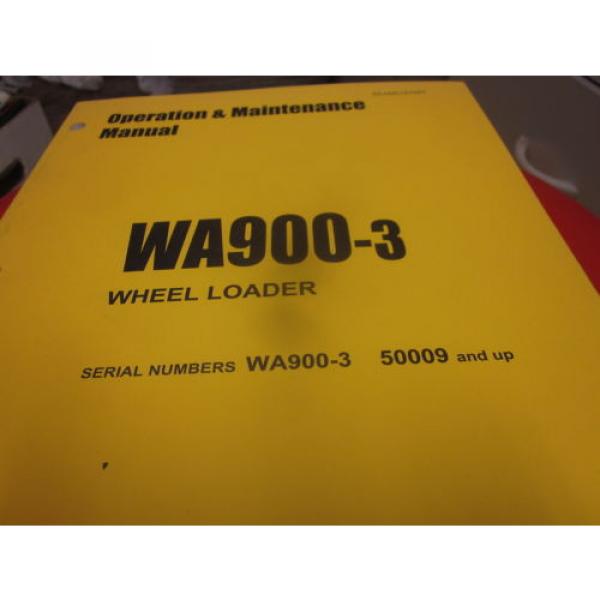 Komatsu France  WA900-3 Wheel Loader Operation &amp; Maintenance Manual s/n 50009 &amp; Up #1 image