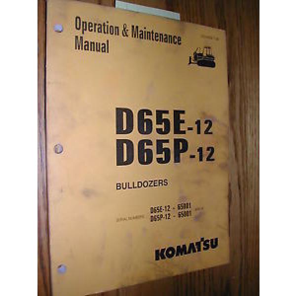 Komatsu Liechtenstein  D65E-12 D65P-12 OPERATION MAINTENANCE MANUAL BULLDOZER DOZER OPERATOR #1 image
