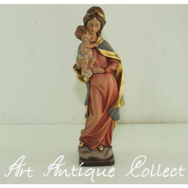 Sculpture Grenada  Wood Linde Mary Madonna Mother Of God Jesus Child Height:38cm #1 image