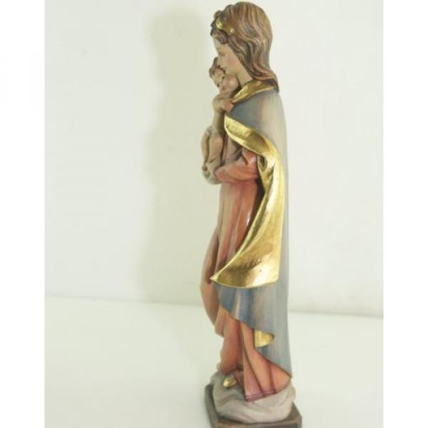 Sculpture Grenada  Wood Linde Mary Madonna Mother Of God Jesus Child Height:38cm #3 image