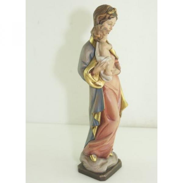 Sculpture Grenada  Wood Linde Mary Madonna Mother Of God Jesus Child Height:38cm #5 image