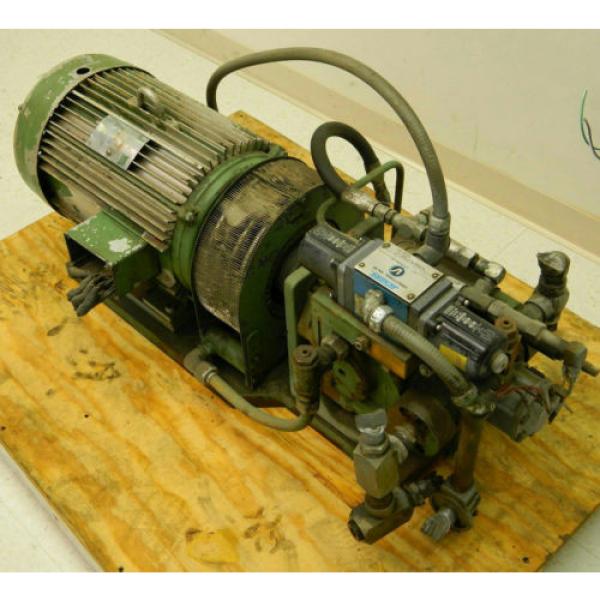 Hydraulic Slovenia  Power Pack w/ Lincoln Motor 20 HP 1750 RPM 220 3 HP w/ Vickers Valve #1 image