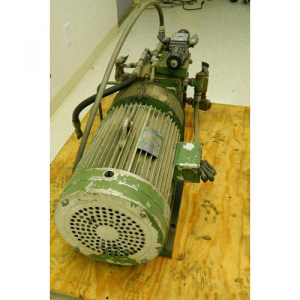 Hydraulic Slovenia  Power Pack w/ Lincoln Motor 20 HP 1750 RPM 220 3 HP w/ Vickers Valve #3 image