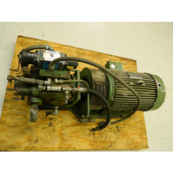 Hydraulic Slovenia  Power Pack w/ Lincoln Motor 20 HP 1750 RPM 220 3 HP w/ Vickers Valve #6 image