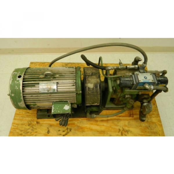 Hydraulic Slovenia  Power Pack w/ Lincoln Motor 20 HP 1750 RPM 220 3 HP w/ Vickers Valve #7 image