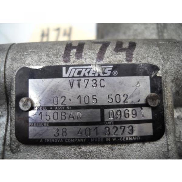VICKERS Guyana  VT73C HYDRAULIC PUMP 02 105 502 CATERPILLAR FREIGHTLINER VT 73 C LUK #2 image