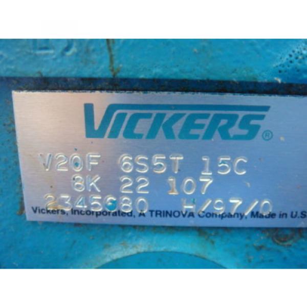 Origin Fiji  VICKERS HYDRAULIC PUMP, V20F 6S5T 15C 8K 22 107, Origin IN BOX #2 image
