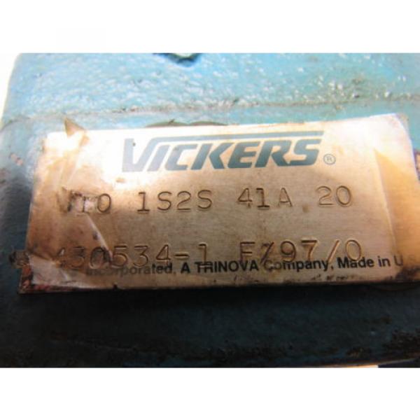 Vickers Guyana  V10 1S2S 41A 20 Single Vane Hydraulic Pump 1#034; Inlet 1/2#034; Outlet 5/8#034; #11 image