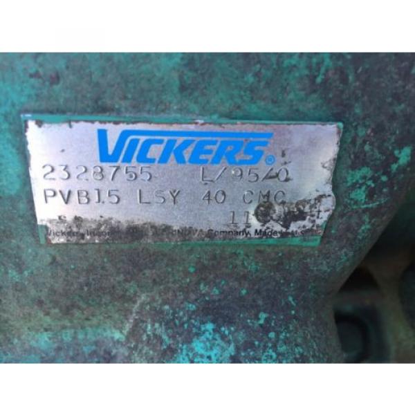 Vickers Suriname  PVB15 LSY 40 CMC 15 HP Hydraulic Unit By PHL #3 image