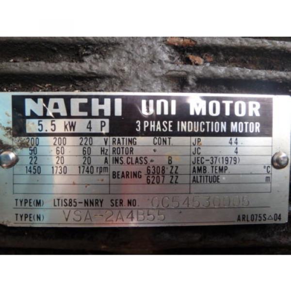Nachi St.Lucia  Variable Vane Pump amp; Motor_PVS-2B-35N1-11_LTIS85-NNRY_UPV-2A-35N1-55-4-11 #6 image