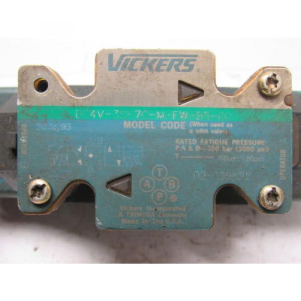 Vickers Bahamas  DG4V-3S-7C-M-FW-B5-60 Solenoid Operated Directional Valve 110/120V #8 image