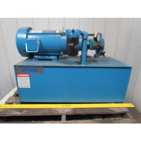 Vickers Guyana  V20-1P7P-1D-11 Fixed Displacement 30 Gal Hydraulic Power Unit 10HP 3PH #4 image