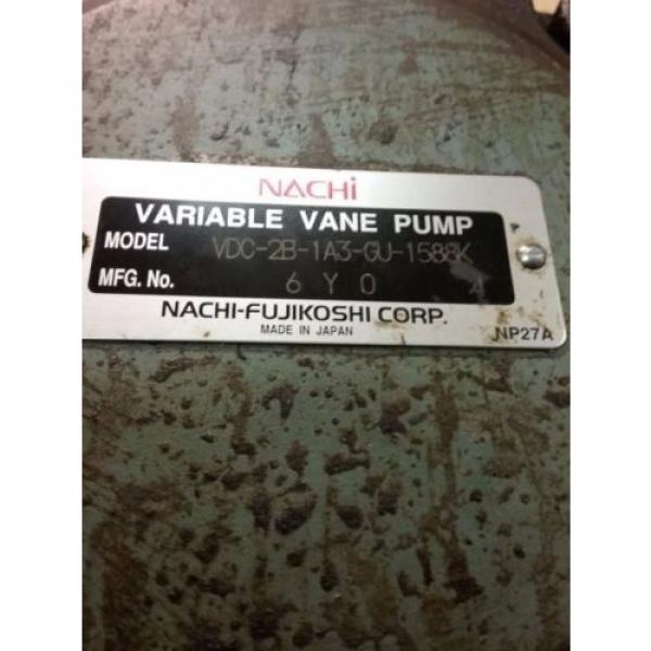 Nachi Central  Variable Vane Pump Motor_VDC-2B-1A3-GU1588_LTIS85-NR_UVD-2A-A3-37-4-1188A #7 image