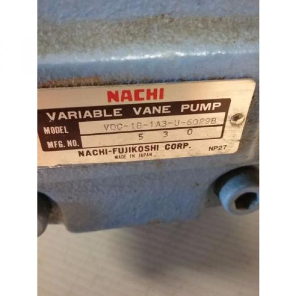 Nachi Guatemala  Varible Vane Pump VDC-1B-1A3-U-6029B_UVC-1A-A3-15-4-6029B #3 image