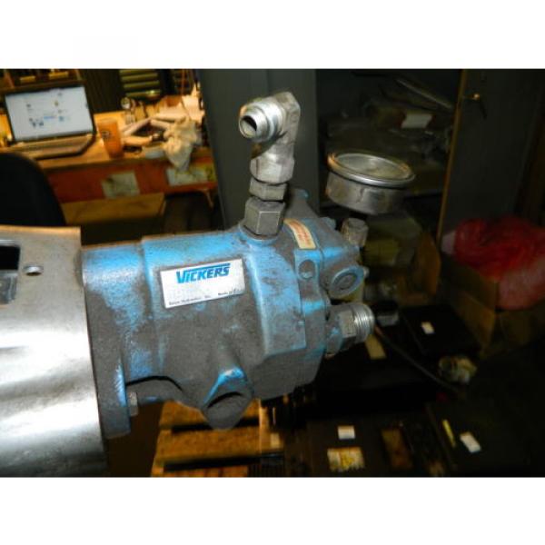10 Uruguay  HP AC Motor w/ Vickers Hydraulic Pump, VQ10-A2R-SE15-20-C21-12, Used #2 image