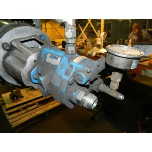 10 Uruguay  HP AC Motor w/ Vickers Hydraulic Pump, VQ10-A2R-SE15-20-C21-12, Used #3 image