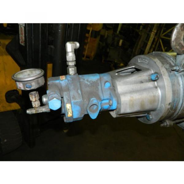 10 Uruguay  HP AC Motor w/ Vickers Hydraulic Pump, VQ10-A2R-SE15-20-C21-12, Used #9 image
