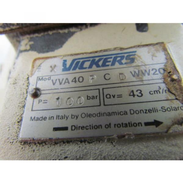 Vickers Barbuda  VVA40 P C D WW20 Variable Displacement Vane Hydraulic Pump #9 image
