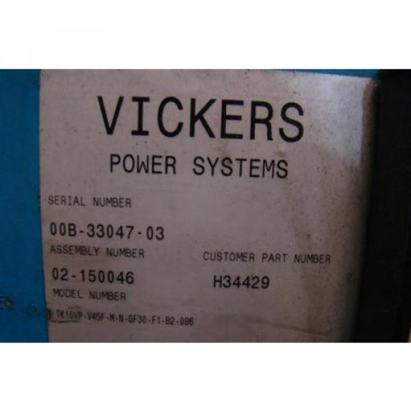 Vickers Reunion  Hydrualic Power Distrubution Unit 10vp V45F H34429 02-150046 #6 image