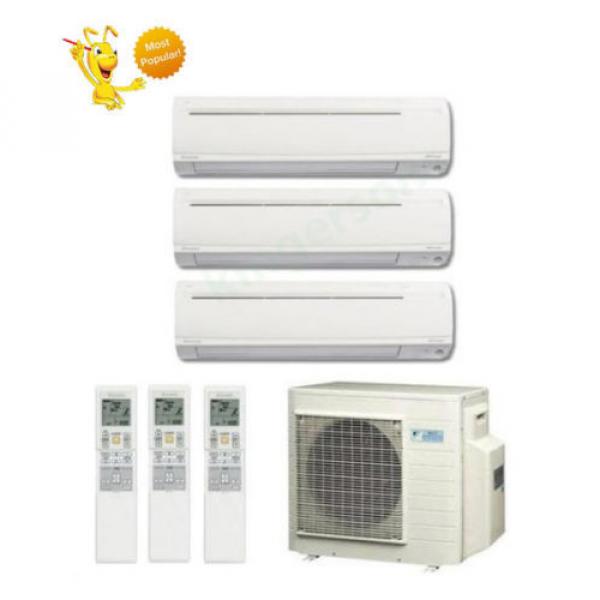 9k + 9k + 12k Btu Daikin Tri Zone Ductless Wall Mount Heat Pump Air Conditioner #1 image