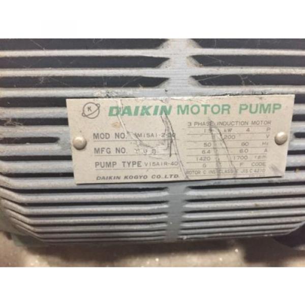 Daikin Pump V15A1R-40 w/Motor M15A1-2-30 MI5AI-2-30 FREE SHIPPING #3 image