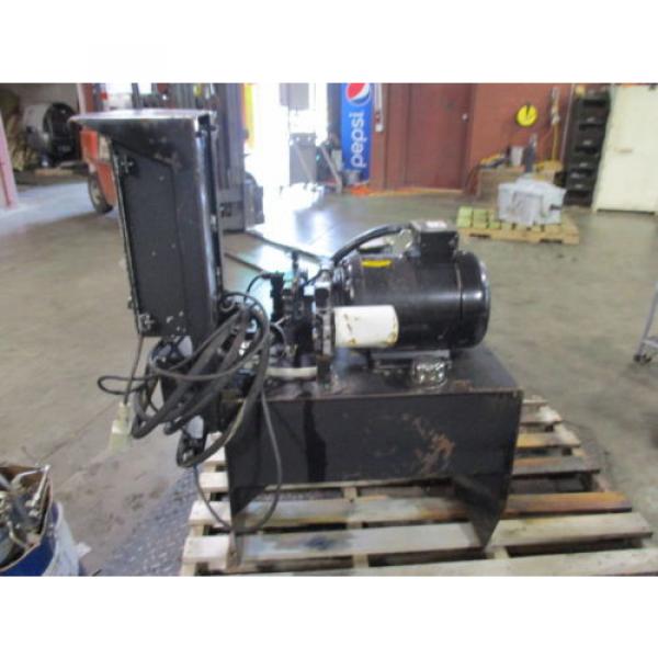 VICKERS United States of America  HYDRAULIC UNIT UNIT W/BALDOR 10HP MOTOR AND CONTROL UNIT #3251055J USED #3 image